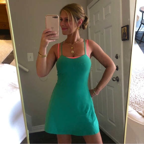 ALO Yoga Dresses & Skirts - Like New Alosoft Courtside Dress in Lettuce Size S